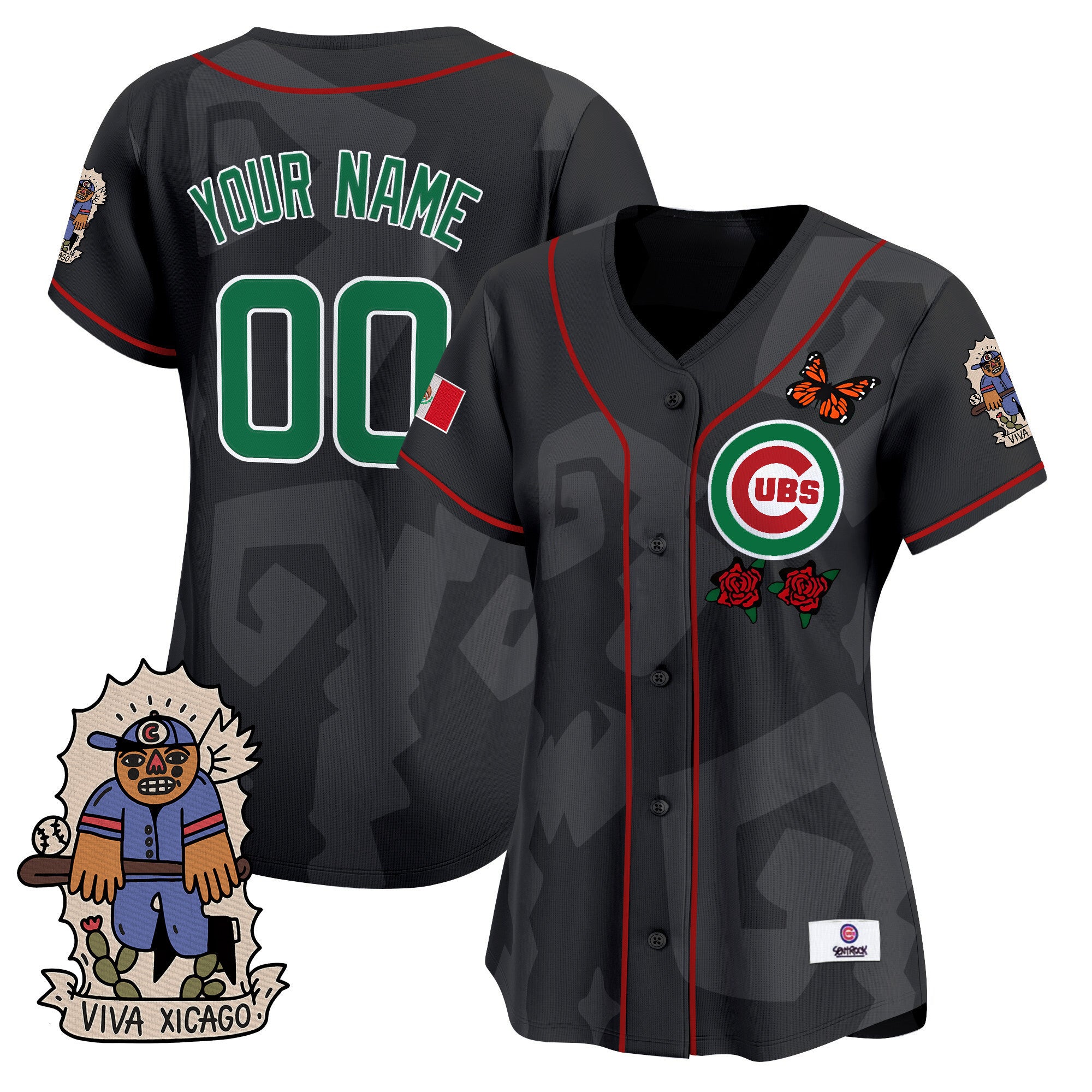 2025 Chicago Cubs Mexican Heritage Vapor Premier Limited Custom Jersey - Stitched
